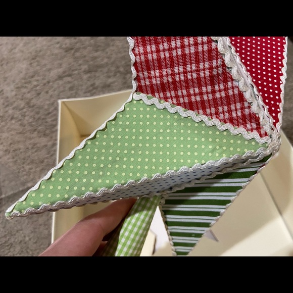Pottery Barn Kids Holiday Christmas Star Tree Topper Quilted Fabric HTF - Picture 12 of 12